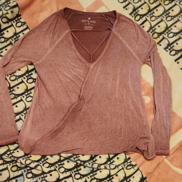 American Eagle Outfitters Tops - Women's Mauve Top